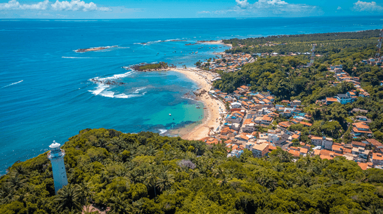 imagem da paisagem do Morro de São Paulo