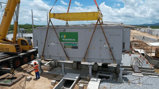 Transformador chegando ao Parque Solar Neoenergia Luzia