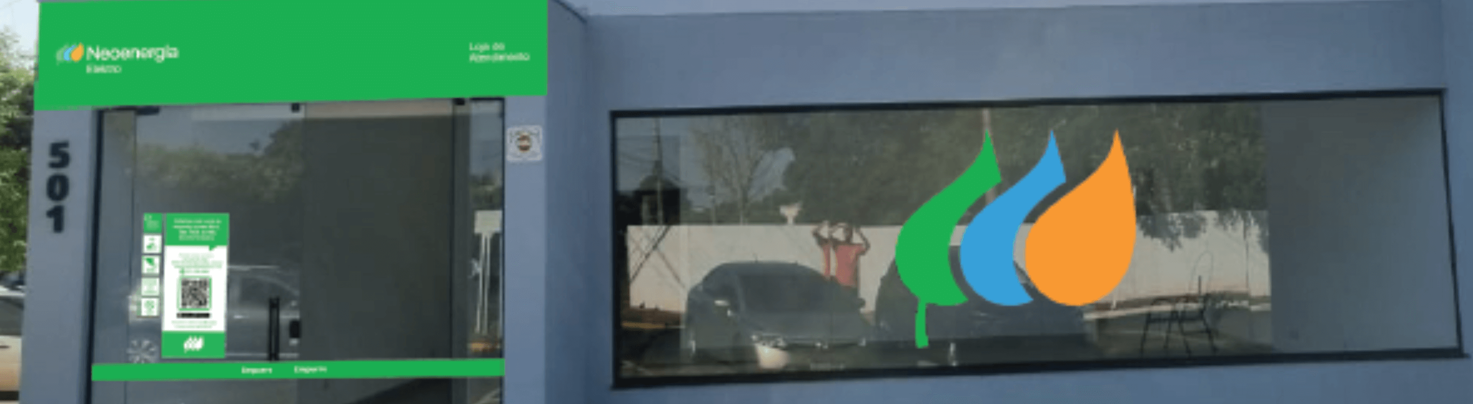 Entrada da loja de atendimento da Neoenergia Elektro