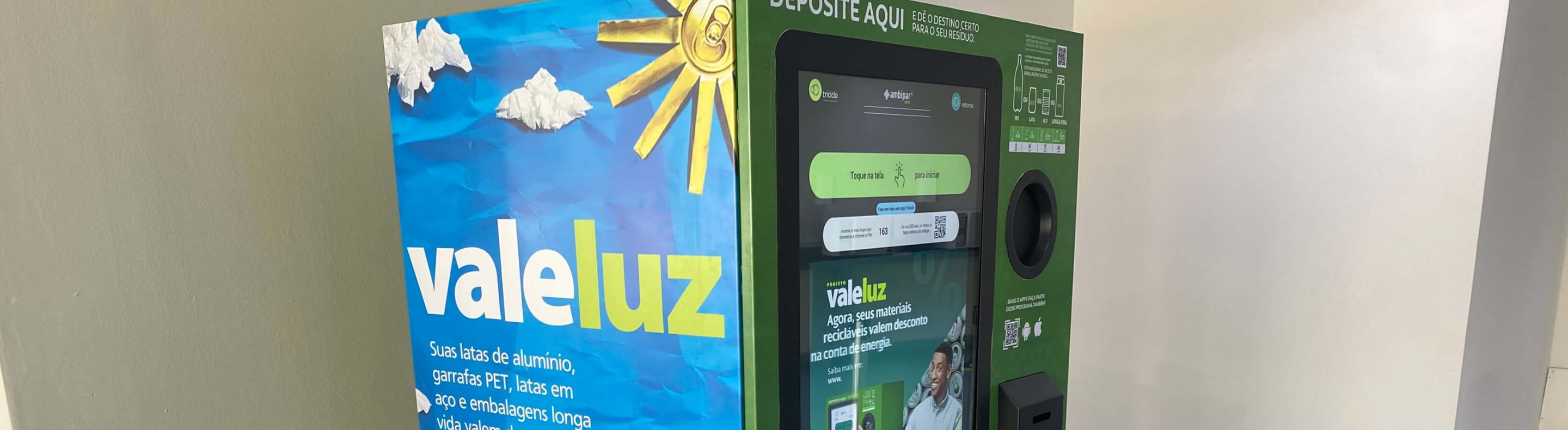 Maquina da Retorna Machine do Projeto Vale Luz que pode dá descontos na conta de energia