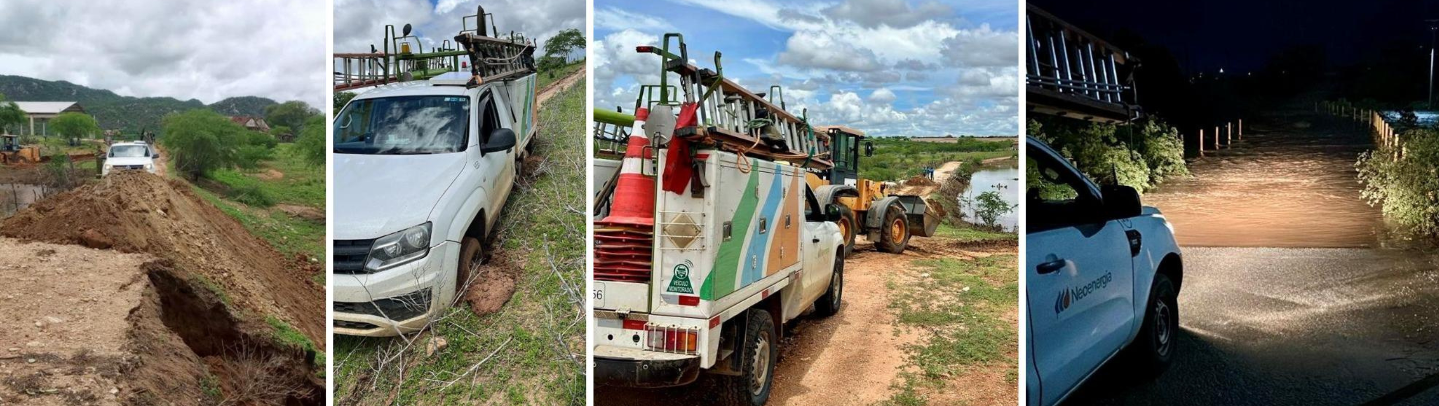 Força-tarefa garante fornecimento de energia elétrica durante fortes chuvas no interior do RN