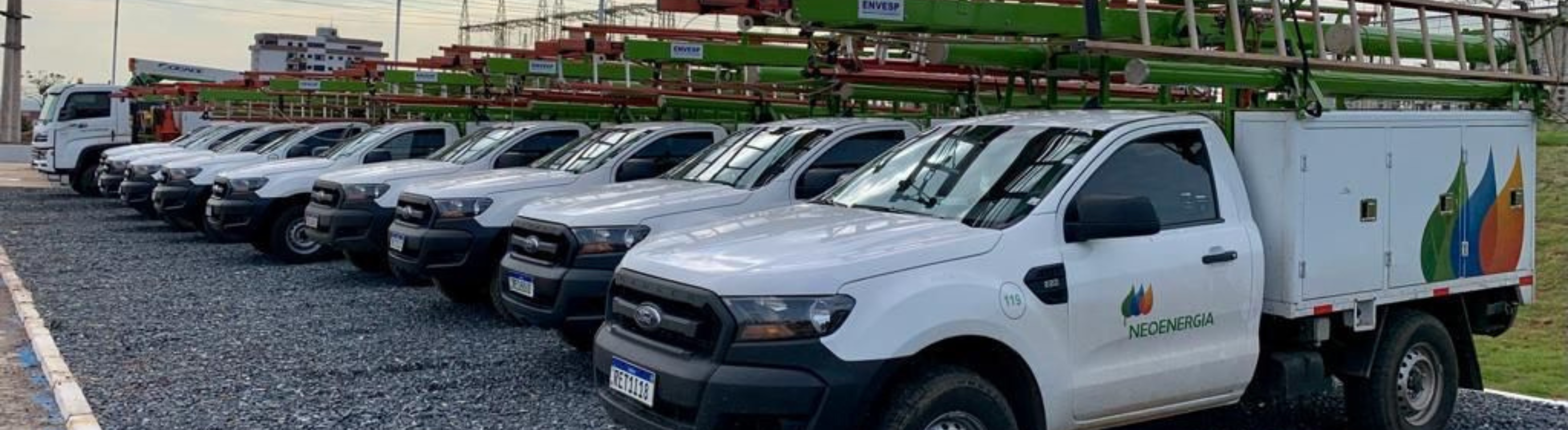 Frota de carros da Neoenergia