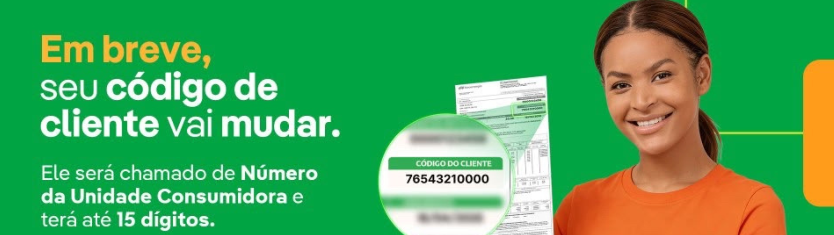 Conta de luz terá mudança no número de identificação do cliente   