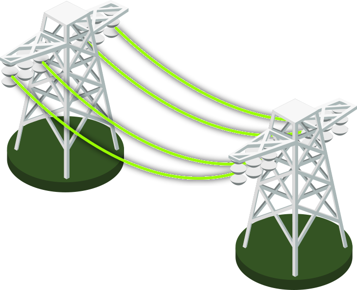 Imagem de transmissão de energia