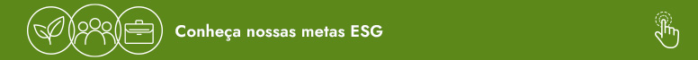 Barra verde com a frase: conheça nossas metas ESG