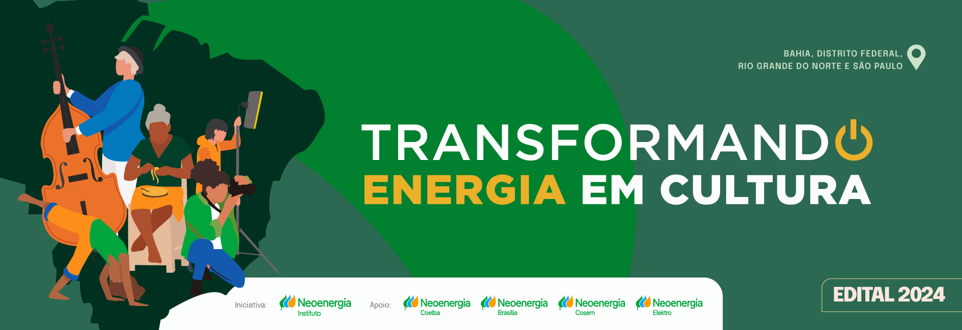 Instituto Neoenergia abre inscrições para edital Transformando Energia em Cultura